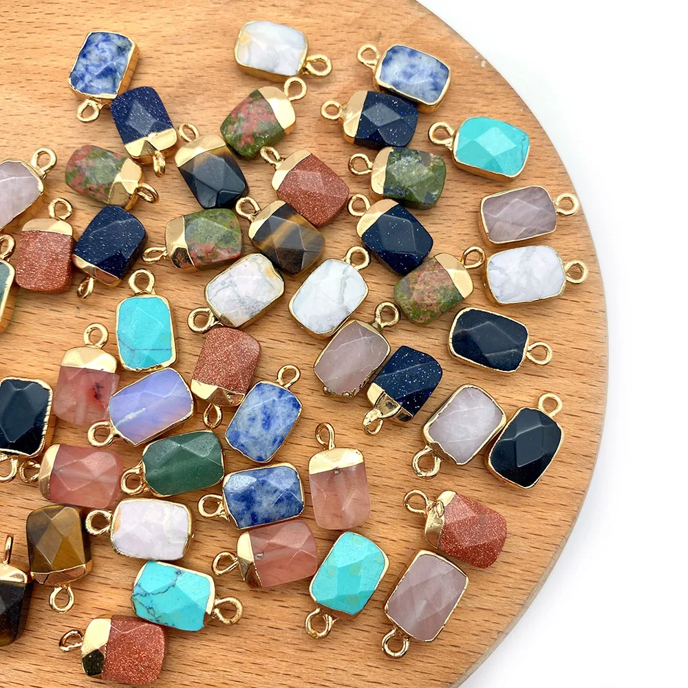 5pcs/pack Rectangular Section Stone Charms Natural Semi-precious Stone Pendants Amethyst Rose Quartz DIY for Making Necklace
5pcs/pack Rectangular Section Stone Charms Natural Semi-precious Stone Pendants Amethyst Rose Quartz DIY for Making Necklace
