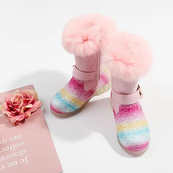 Rainbow Sequin CHILDREN'S Ankle Boots 2020 Autumn and Winter New Style plus Velvet Warm Girls Boots Showed up and Took the zhong
Rainbow Sequin CHILDREN'S Ankle Boots 2020 Autumn and Winter New Style plus Velvet Warm Girls Boots Showed up and Took the zhong