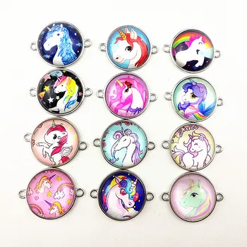 Jiangzimei 30pcs cartoon unicorn glass Cabochon with zinc alloy Base Settings earrings, key chain,necklace,bracelets making
Jiangzimei 30pcs cartoon unicorn glass Cabochon with zinc alloy Base Settings earrings, key chain,necklace,bracelets making