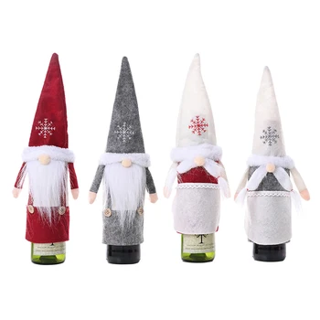Christmas Champagne Bottle Cover Dress Up Decoration Christmas Faceless Doll Festival Christmas Crafts Decoration Accessories
Christmas Champagne Bottle Cover Dress Up Decoration Christmas Faceless Doll Festival Christmas Crafts Decoration Accessories
