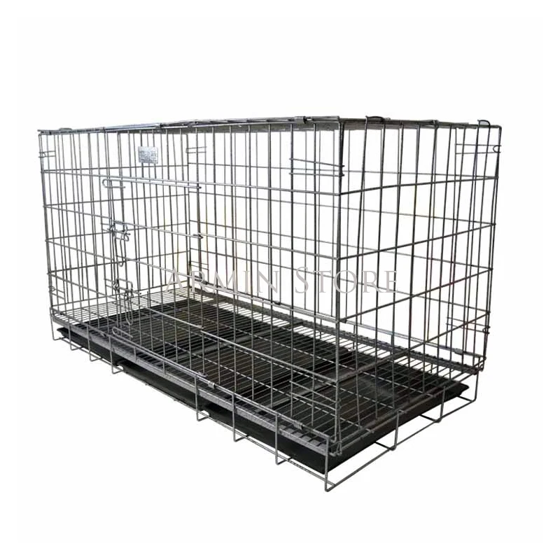 

L33.46*W23.62*H27.5in Large and Medium Dog Cage Encryption Bold Angle Steel Folding Golden Retriever Alaska Dog House