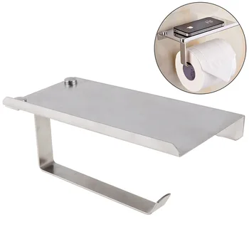 Portable Mutifunctional Silver Stainless Steel Mirror Phone Toilet Paper Holder with Silver Roll Tissue Holder for Bathroom
Portable Mutifunctional Silver Stainless Steel Mirror Phone Toilet Paper Holder with Silver Roll Tissue Holder for Bathroom