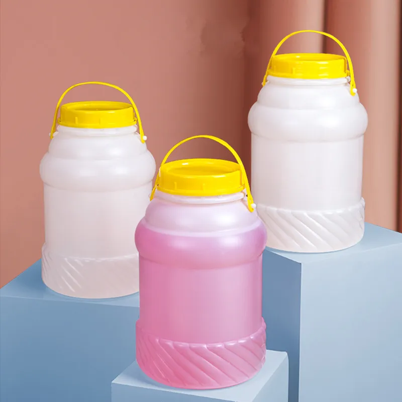 Round plastic bottle with inner and outer lid translucent storage container high qualitly 4 liter,4.5 liter,5 liter,10 liter
Round plastic bottle with inner and outer lid translucent storage container high qualitly 4 liter,4.5 liter,5 liter,10 liter