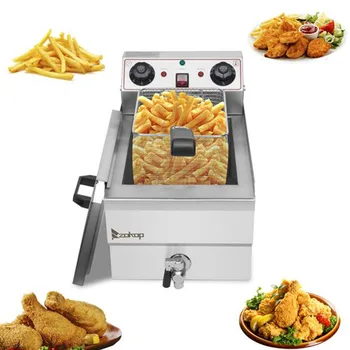 Total Capacity 12.5qt/11.8l Stainless Steel Faucet Single Tank Deep Fryer 1700W Max (8L Large Fryer Blue / Large Handle)
Total Capacity 12.5qt/11.8l Stainless Steel Faucet Single Tank Deep Fryer 1700W Max (8L Large Fryer Blue / Large Handle)