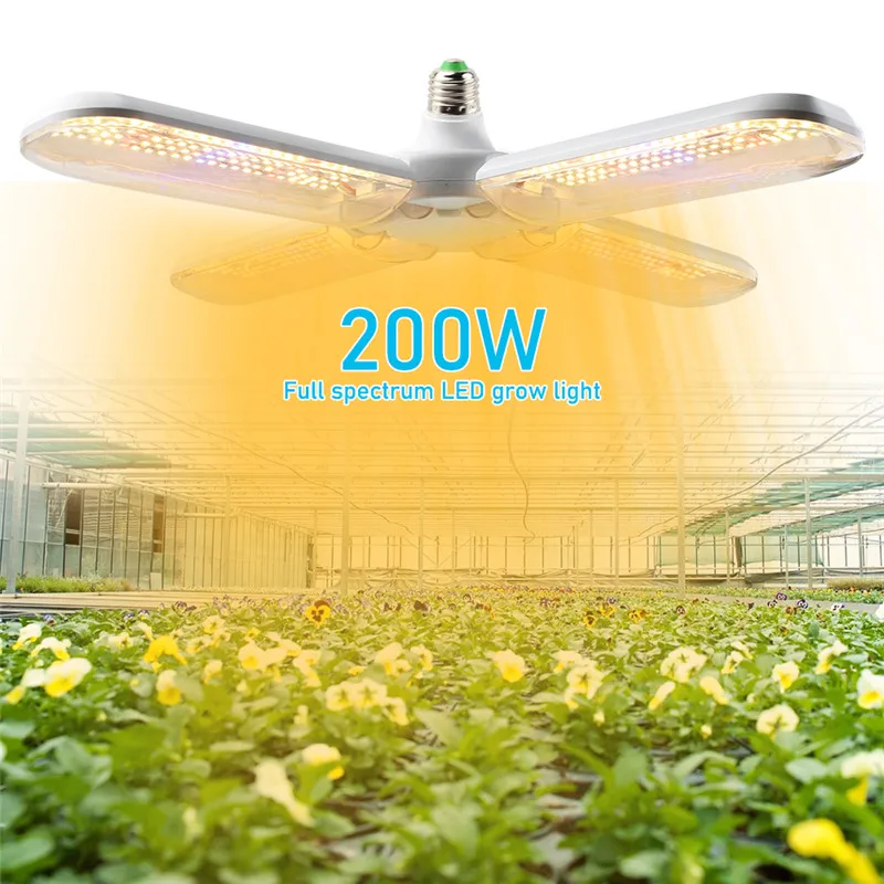 Description Picture 5 of item4pcs 2pcs 1pcs E27 LED Grow Light 200W Full Spectrum Growth Lamp Bulbs Waterproof for Indoor Outdoor Greenhouse Plant Flower Veg