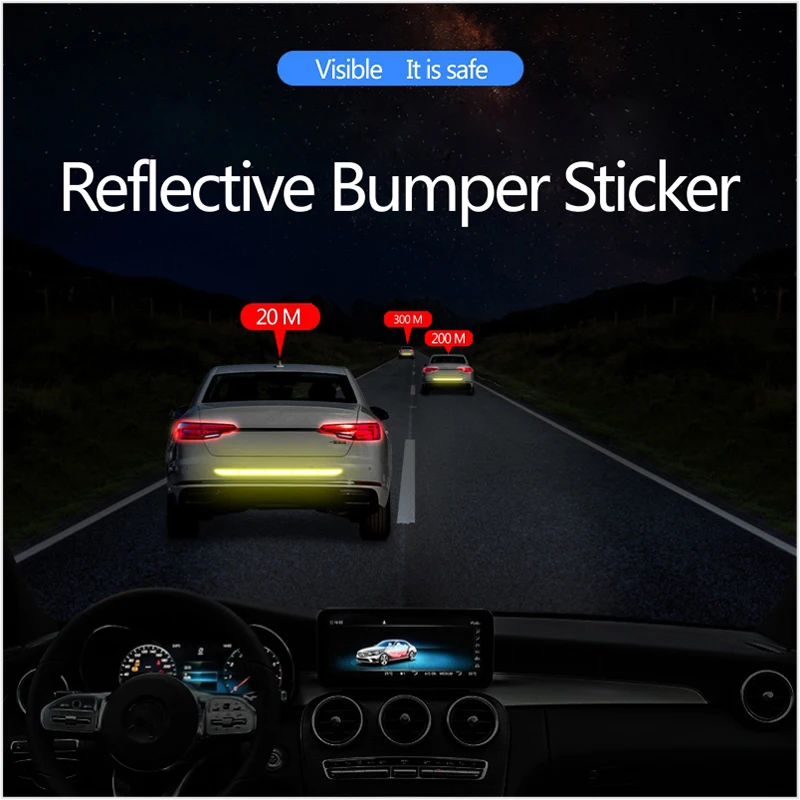 Car Reflective Tape Stickers Exterior Warning Strip Reflect Tape Traceless Protective Car Sticker Trunk Body Auto Accessories
Car Reflective Tape Stickers Exterior Warning Strip Reflect Tape Traceless Protective Car Sticker Trunk Body Auto Accessories