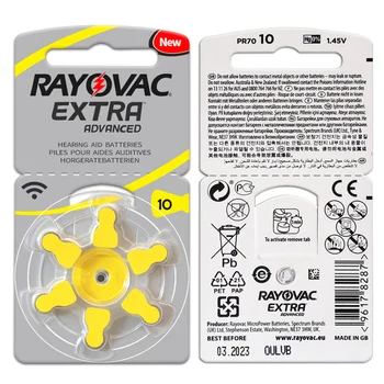120PCS/lot RAYOVAC EXTRA Zinc Air A10 10A 10 PR70 Hearing Aid Battery A10,Hearing Aid Batteries for CIC
120PCS/lot RAYOVAC EXTRA Zinc Air A10 10A 10 PR70 Hearing Aid Battery A10,Hearing Aid Batteries for CIC
