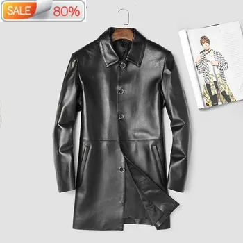 2020 Genuine Jacket Long Real Sheepskin Coat for Men Windbreaker Leather Jackets Leren Jas Heren A02 B23004
2020 Genuine Jacket Long Real Sheepskin Coat for Men Windbreaker Leather Jackets Leren Jas Heren A02 B23004