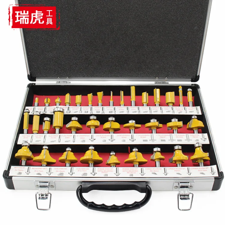 Router Bits Set 8mm Handle Electric Router Flash Trimmer Carving Knife Chamfering Cutter Head Packaged Combination 35PC
Router Bits Set 8mm Handle Electric Router Flash Trimmer Carving Knife Chamfering Cutter Head Packaged Combination 35PC