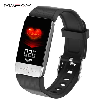 MAFAM T1 Smart Watch Band Temperature Measure ECG Heart Rate Blood Pressure Monitor Weather Forecast Drinking Remind men women
MAFAM T1 Smart Watch Band Temperature Measure ECG Heart Rate Blood Pressure Monitor Weather Forecast Drinking Remind men women