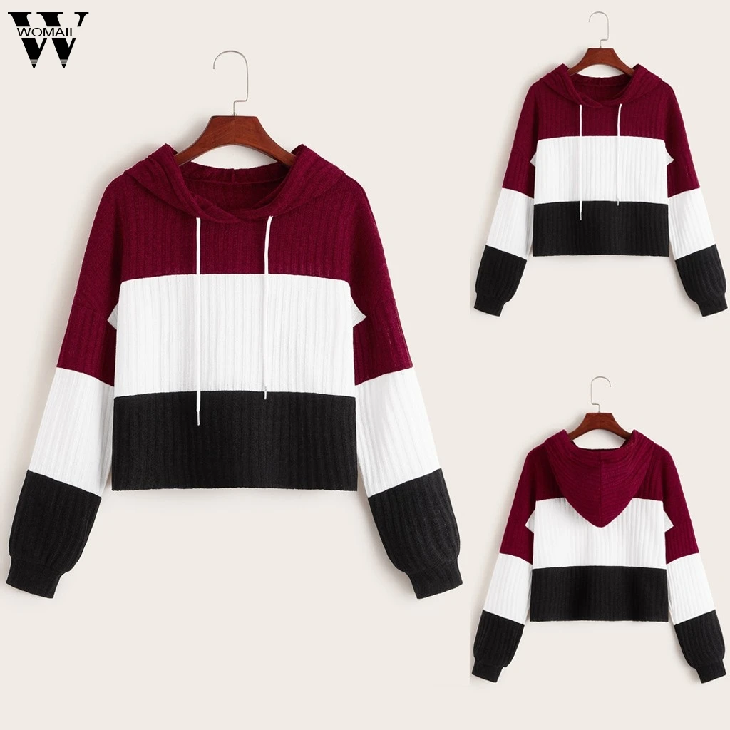 Womail Sweatshirts winter women Featured color matching Hoodies sweatshirts Fashion high quality White Sweatshirt capuche
Womail Sweatshirts winter women Featured color matching Hoodies sweatshirts Fashion high quality White Sweatshirt capuche