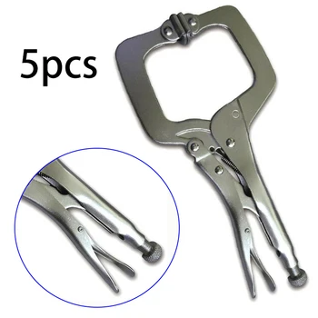 5Pcs Pliers 11inch Carbon Steel Pliers C-shaped Clamp With Equal Strong Grip Pressure Brand New Tool Accessories
5Pcs Pliers 11inch Carbon Steel Pliers C-shaped Clamp With Equal Strong Grip Pressure Brand New Tool Accessories
