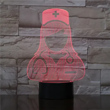 3D Lamp The Doctor and Nurse Pretty Present for Children Atmosphere Touch Sensor Led Night Light Lamp Visual Light Effect
3D Lamp The Doctor and Nurse Pretty Present for Children Atmosphere Touch Sensor Led Night Light Lamp Visual Light Effect