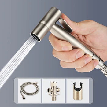 Handheld Toilet Bidet Faucet Stainless Steel Hand Bidet Sprayers Brushed Water Gun Spray Gun for Shower Bathroom Cleaning Tools
Handheld Toilet Bidet Faucet Stainless Steel Hand Bidet Sprayers Brushed Water Gun Spray Gun for Shower Bathroom Cleaning Tools