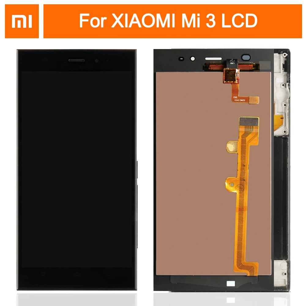 TDS-CDMA WCDMA 5.0'' Original LCD For XIAOMI Mi3 Display Touch Screen With Frame for Xiaomi Mi 3 LCD Display Replacement Black
TDS-CDMA WCDMA 5.0'' Original LCD For XIAOMI Mi3 Display Touch Screen With Frame for Xiaomi Mi 3 LCD Display Replacement Black