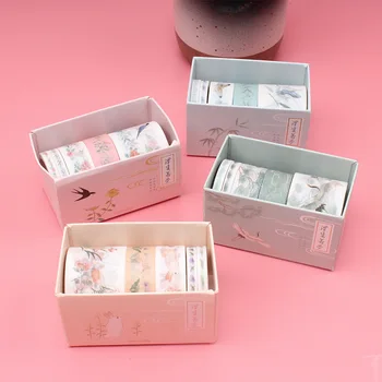 Online Celebrity GIRL'S Heart Hand Account Adhesive Paper Material Fresh A Floating Life in Dream 5 Volume Washi Tape Set Joytop 
Online Celebrity GIRL'S Heart Hand Account Adhesive Paper Material Fresh A Floating Life in Dream 5 Volume Washi Tape Set Joytop