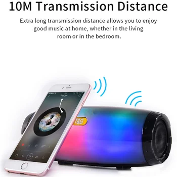 Portable Fabric Bluetooth Speaker Wireless LED Color Light Flashing Stereo Sound Column Outdoor Mini Subwoofer Sound Box
Portable Fabric Bluetooth Speaker Wireless LED Color Light Flashing Stereo Sound Column Outdoor Mini Subwoofer Sound Box