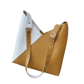 Personality Fashion Women bag Patchwork Color Imitation Leather Women Shoulder bag Croosbody bag Simple Large Capacity handbag 
Personality Fashion Women bag Patchwork Color Imitation Leather Women Shoulder bag Croosbody bag Simple Large Capacity handbag