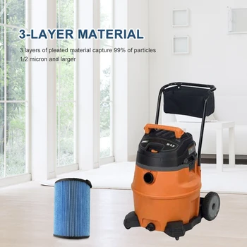 Vacuum Cleaner for Ridgid VF5000 Vacuum Cleaner Filter 3 Layers Pleated Paper Vacuum Filter Parts Accessories
Vacuum Cleaner for Ridgid VF5000 Vacuum Cleaner Filter 3 Layers Pleated Paper Vacuum Filter Parts Accessories