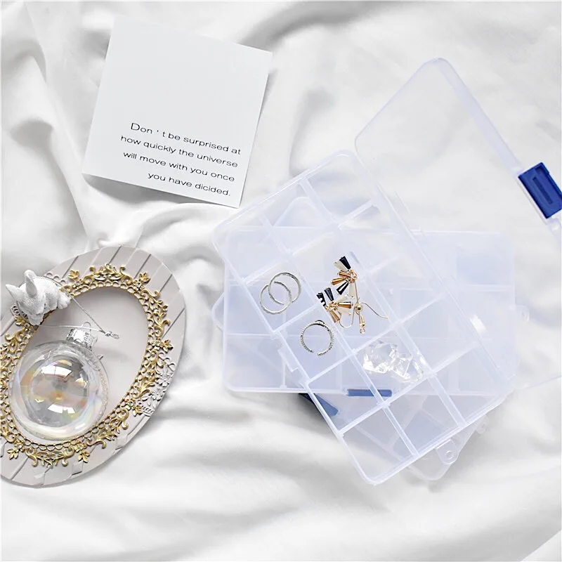 15 Slot Empty Jewelry Organizer Box Nail Art Decoration Rhinestone Gem Bead Display Jewelry Storager Box jewellery Beads Gem box 
15 Slot Empty Jewelry Organizer Box Nail Art Decoration Rhinestone Gem Bead Display Jewelry Storager Box jewellery Beads Gem box