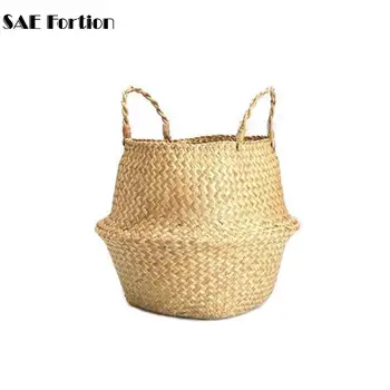 Tote Sea grass Basket Belly Basket For Storage Laundry Picnic Plant Pot Beach Cover Hot Bag Sale P6Z1
Tote Sea grass Basket Belly Basket For Storage Laundry Picnic Plant Pot Beach Cover Hot Bag Sale P6Z1