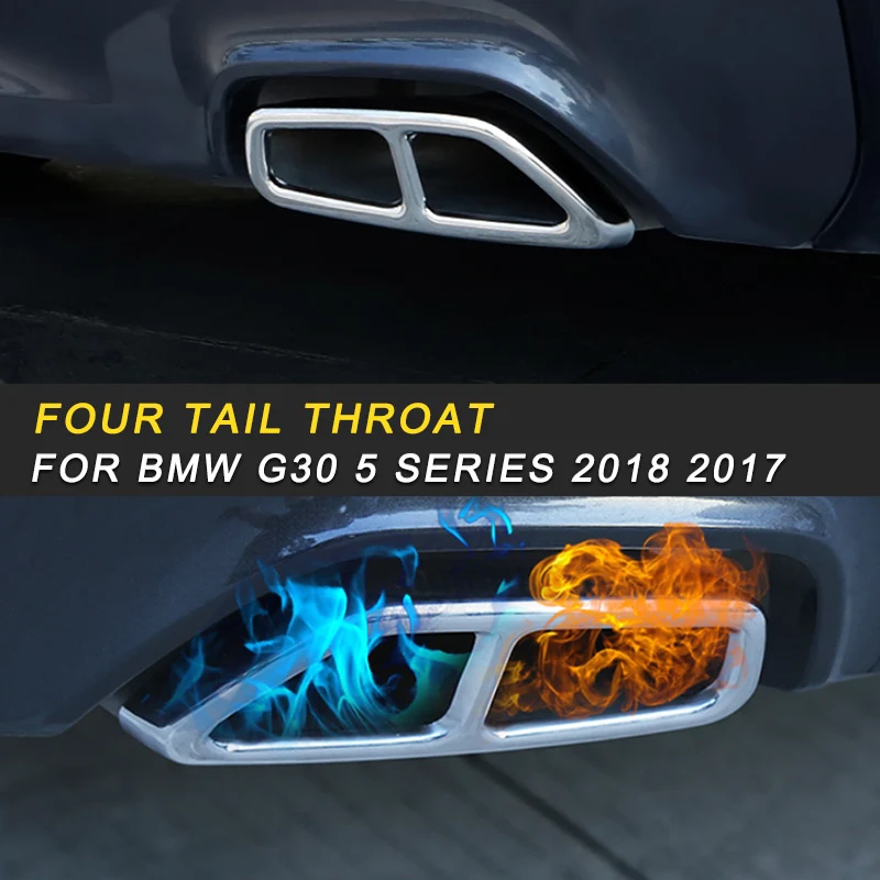 Tail Pipes Exhaust Pipe Silencer Frame Cover Trim Sticker Exterior Accessory for BMW G30 5 Series 2018 2017 Car Styling
Tail Pipes Exhaust Pipe Silencer Frame Cover Trim Sticker Exterior Accessory for BMW G30 5 Series 2018 2017 Car Styling