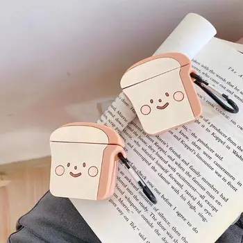 Unique Toast Bread Pattern Protective Case Shockproof Soft Silicone Cover Skin Protector with Carabiner for Airpods 1/2 Charging
Unique Toast Bread Pattern Protective Case Shockproof Soft Silicone Cover Skin Protector with Carabiner for Airpods 1/2 Charging
