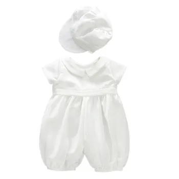 BBWOWLIN Newborn Boy Baptism Dress Baby Boy White Rompers with Cap for 0-2T Infant Clothing 9023 
BBWOWLIN Newborn Boy Baptism Dress Baby Boy White Rompers with Cap for 0-2T Infant Clothing 9023