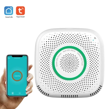 WIFI Gas Detector Household Combustible Natural Liquefied Petroleum Tester Sniffer with Alarm SmartLife Tuya APP Remote Control
WIFI Gas Detector Household Combustible Natural Liquefied Petroleum Tester Sniffer with Alarm SmartLife Tuya APP Remote Control