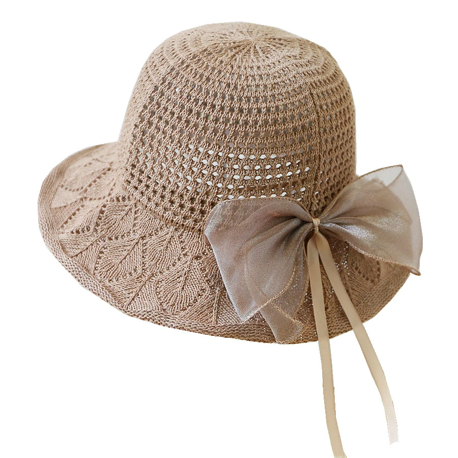 New bow knitted fisherman's hat summer handmade wind brim leisure beach lady cap women fedoras hat
New bow knitted fisherman's hat summer handmade wind brim leisure beach lady cap women fedoras hat