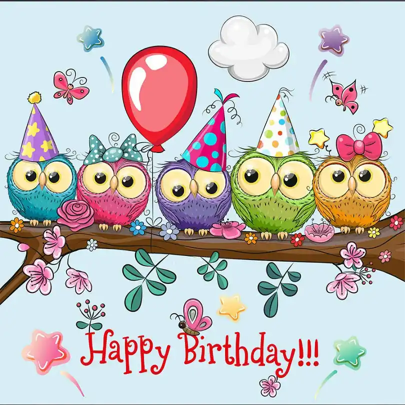 happy birthday owl greeting card scrapbook dies metal cut