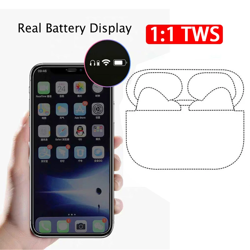 Noise Reduction Transparency mode Mini Wireless Bluetooth 5.0 Headset 1:1 Pop-ups Charging Case Earphone i200000 TWS pk airpoder
Noise Reduction Transparency mode Mini Wireless Bluetooth 5.0 Headset 1:1 Pop-ups Charging Case Earphone i200000 TWS pk airpoder