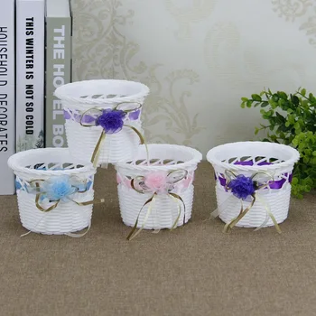 Home Decor Plastic Minimalist Modern Faux Weaving Model Flower Arrangement Small Flower Pot Photographic Prop Pots Planters 
Home Decor Plastic Minimalist Modern Faux Weaving Model Flower Arrangement Small Flower Pot Photographic Prop Pots Planters