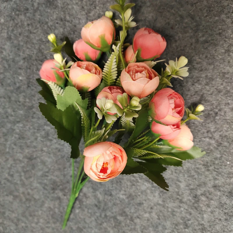 5 PCS Plastic Artificial Flowers Bouqute 33cm 12 Flower 6 Branches Sasanqua Bud For Home Decoration Wedding Birthday DIY Decor
5 PCS Plastic Artificial Flowers Bouqute 33cm 12 Flower 6 Branches Sasanqua Bud For Home Decoration Wedding Birthday DIY Decor