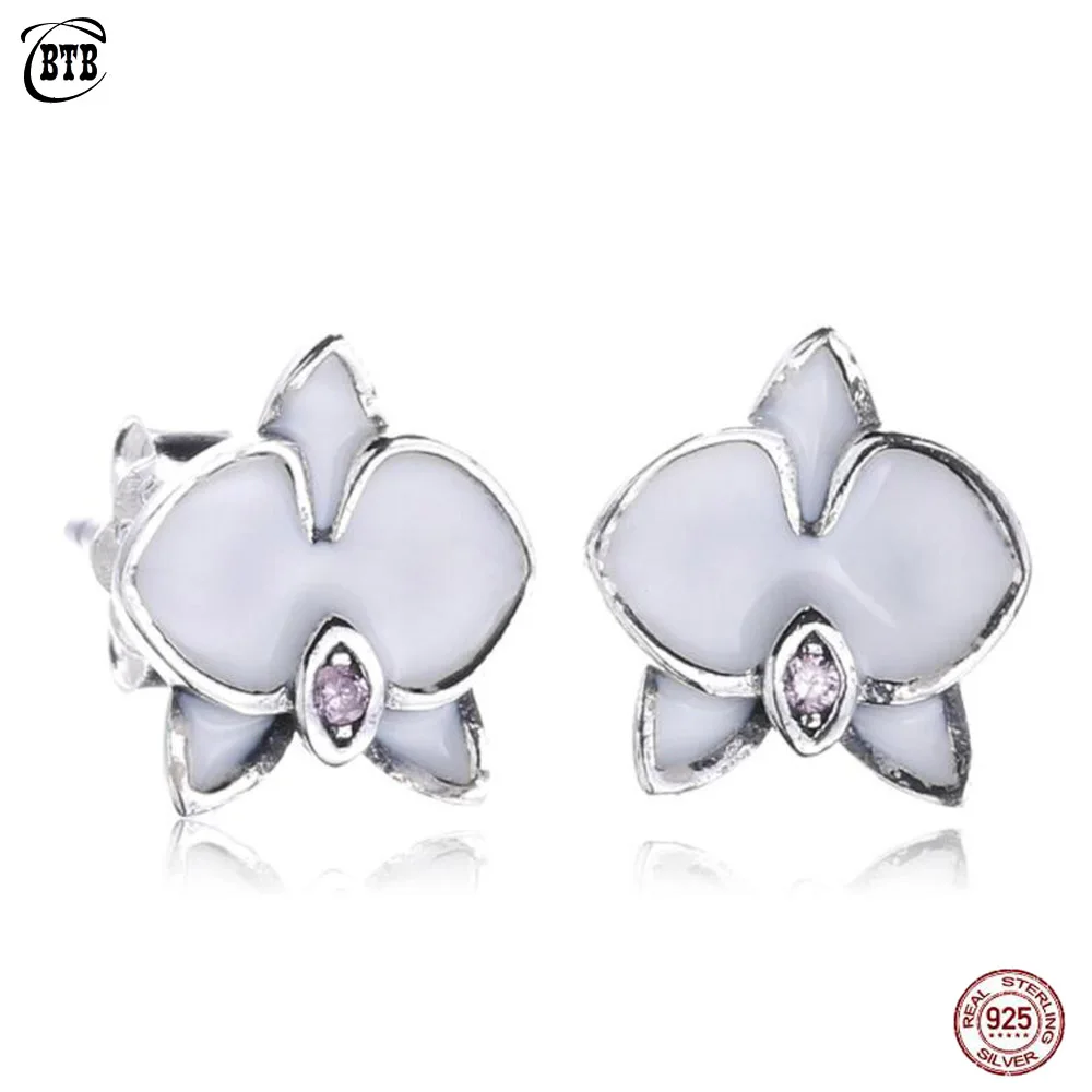 Fashion 925 Sterling Silver White Butterfly Stud Earrings Charm Insect Earrings Jewelry for Women Birthday Gift 
Fashion 925 Sterling Silver White Butterfly Stud Earrings Charm Insect Earrings Jewelry for Women Birthday Gift