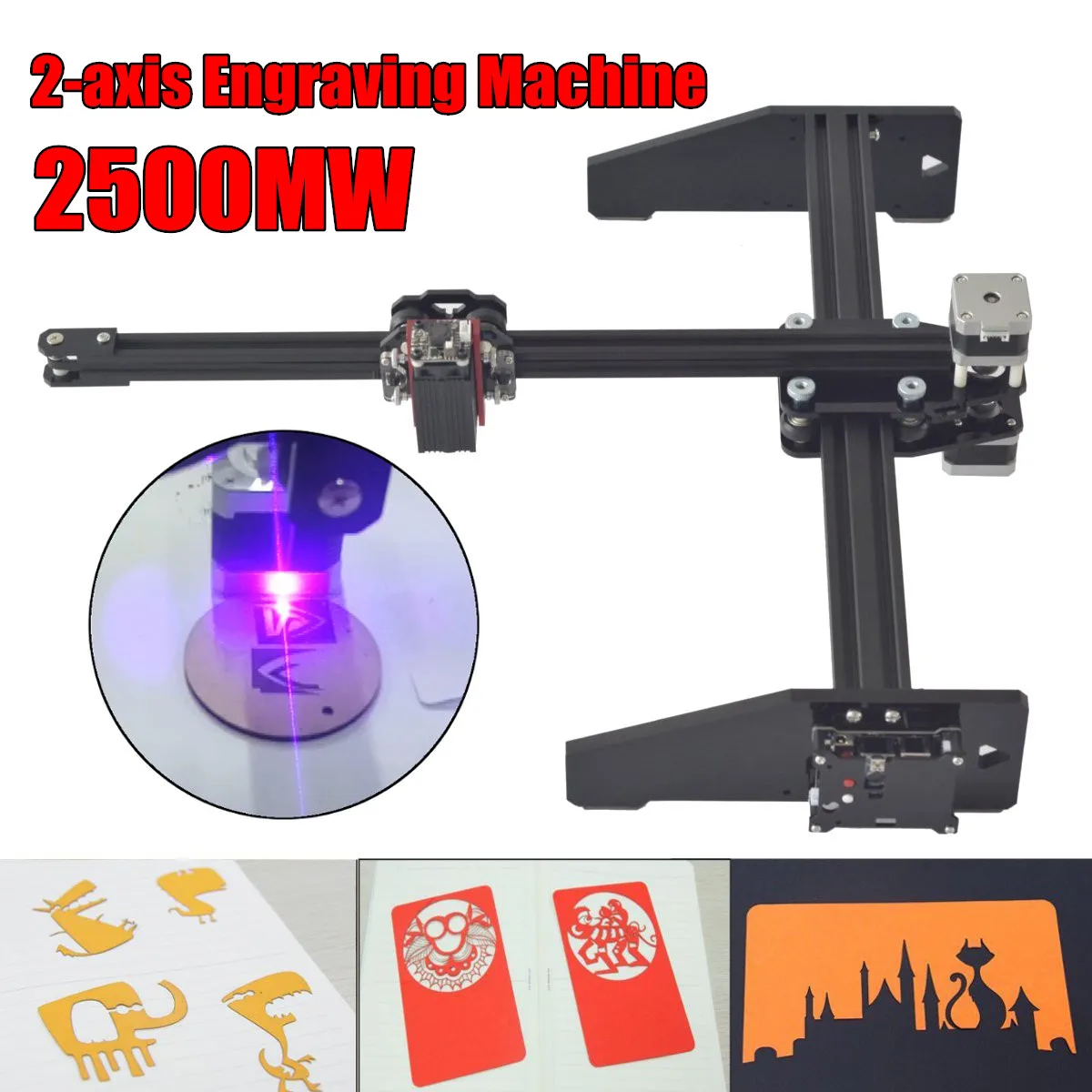 New Style 2500MW 2 Lar Engraving Machine Cutting Engraver CNC Printer Machine DIY Lar Engraver Machine
New Style 2500MW 2 Lar Engraving Machine Cutting Engraver CNC Printer Machine DIY Lar Engraver Machine