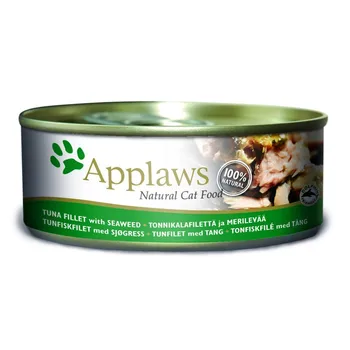 Applows canned food for cats with tuna fillet and sea cabbage 0,156 kg x 8 PCs 
Applows canned food for cats with tuna fillet and sea cabbage 0,156 kg x 8 PCs
