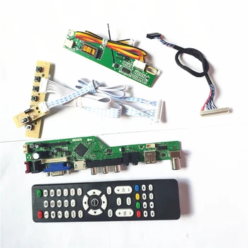 For N141I3-L05/L07 LCD panel monitor T.V56 drive card board LVDS 1CCFL 30Pin keyboard+Remote+Inverter HDMI VGA USB AV RF DIY kit
For N141I3-L05/L07 LCD panel monitor T.V56 drive card board LVDS 1CCFL 30Pin keyboard+Remote+Inverter HDMI VGA USB AV RF DIY kit