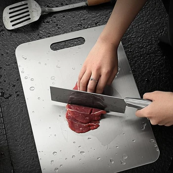 New Stainless Steel Chopping Block Easy Clean Cutting Board Fruit Vegetable Meat planche a decouper Practical Home Kitchen Tool
New Stainless Steel Chopping Block Easy Clean Cutting Board Fruit Vegetable Meat planche a decouper Practical Home Kitchen Tool