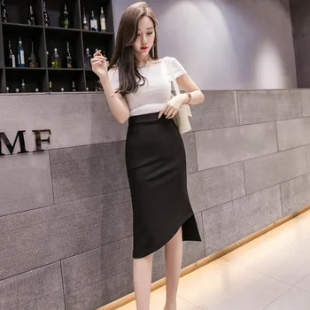 Fashion Women Solid Irregular Open Fork Casual Skirt solid color black red Straight Irregular split skirt 2020 new fashion
Fashion Women Solid Irregular Open Fork Casual Skirt solid color black red Straight Irregular split skirt 2020 new fashion