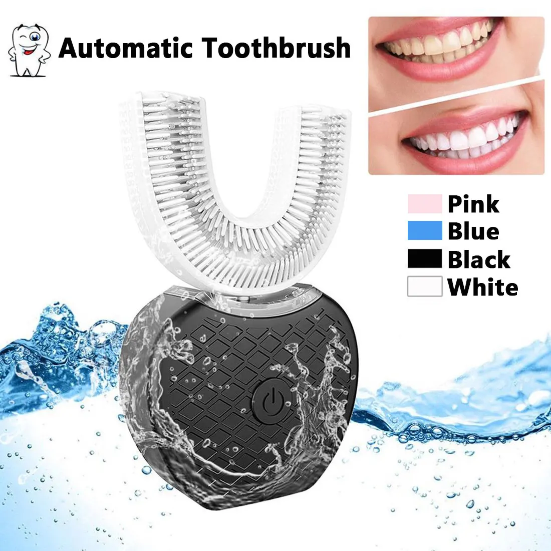 360 Degrees Electric Toothbrush USB Charging Intelligent Ultrasonic Silicon Toothbrush 4 Modes U Type TimerSmart Cleaning
360 Degrees Electric Toothbrush USB Charging Intelligent Ultrasonic Silicon Toothbrush 4 Modes U Type TimerSmart Cleaning