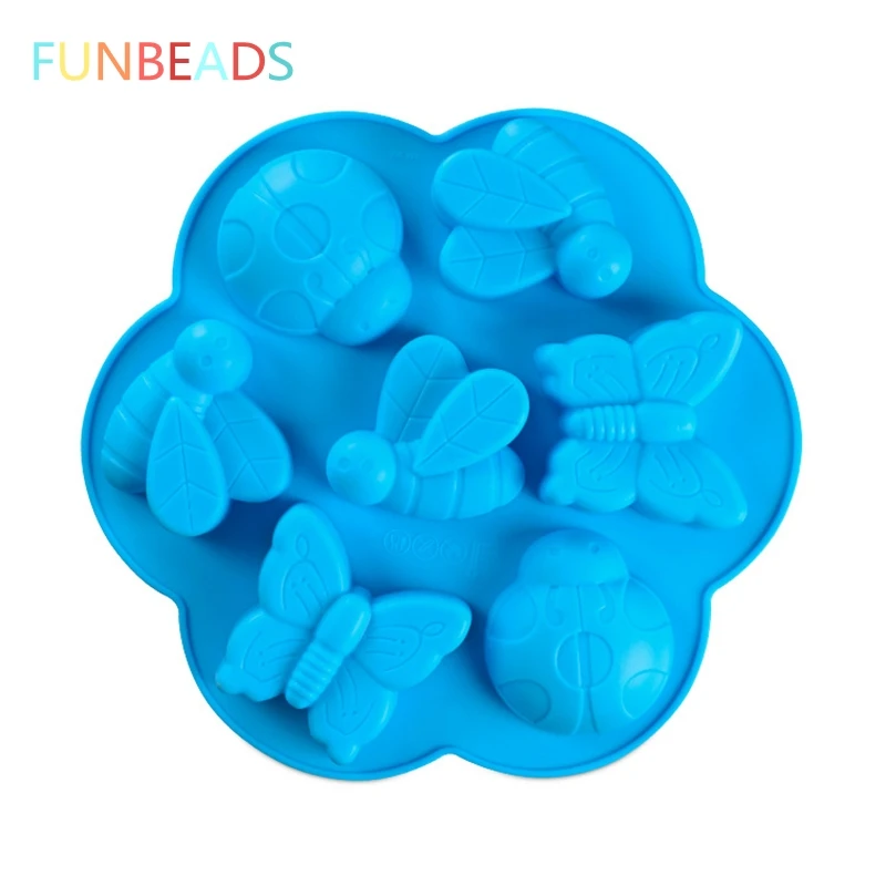 7 Insect Butterfly Bee Shape Silicone Cake Baking Molds Pudding Jelly Handmade Soap Mold Pastry Forms CM121
7 Insect Butterfly Bee Shape Silicone Cake Baking Molds Pudding Jelly Handmade Soap Mold Pastry Forms CM121