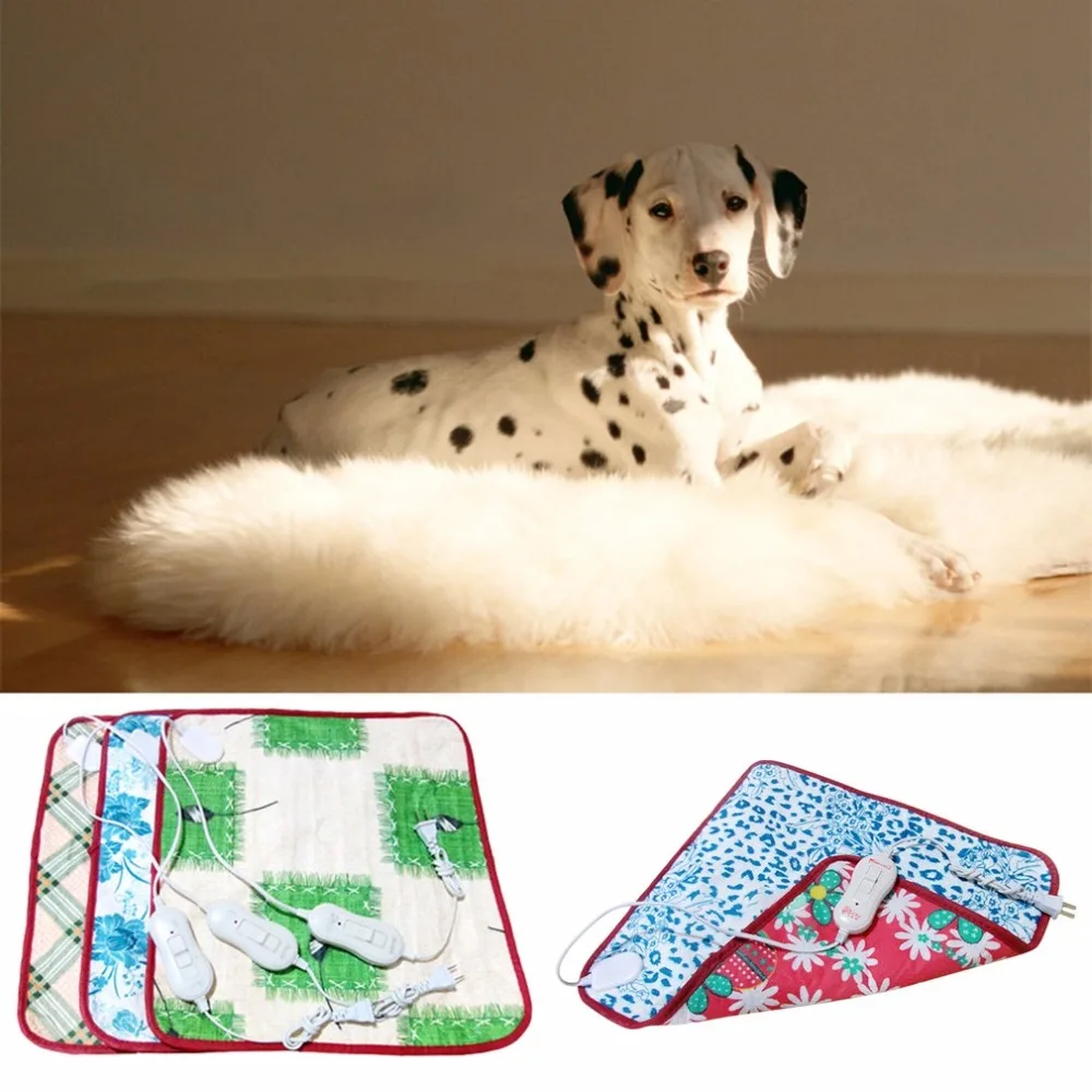 220V CN Plug Pet Electric Heating Blanket Cat Heated Pad Anti-scratch Dog Mat Sleeping Bed For Autumn Winter | Дом и сад