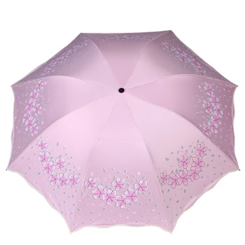 Triple Folding Sun Umbrella 8-Rib Windproof Waterproof UPF UV Protection Umbrella UVA Coating Wavy Edge Designed for Women
Triple Folding Sun Umbrella 8-Rib Windproof Waterproof UPF UV Protection Umbrella UVA Coating Wavy Edge Designed for Women