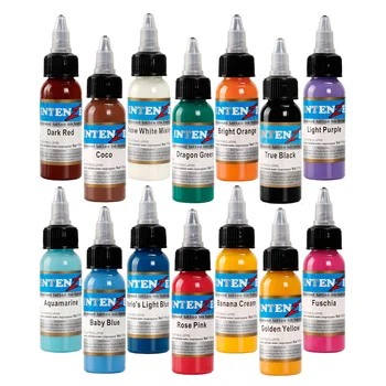 14pcs Tattoo Inks Set Semi Permanent Natural Plant Permanent Makeup For Body Art Paint 30ml/bottle Tattoo Pigment
14pcs Tattoo Inks Set Semi Permanent Natural Plant Permanent Makeup For Body Art Paint 30ml/bottle Tattoo Pigment