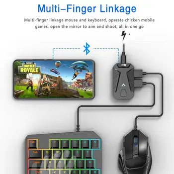 Portable Gamepad Controller Converter Mobile Gaming Keyboard Mouse Converter Adapter For IOS Android
Portable Gamepad Controller Converter Mobile Gaming Keyboard Mouse Converter Adapter For IOS Android