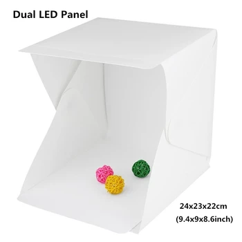 LED Light Studio Box With 2 LED Panel Photography Softbox Light box Shooting Photo Tent Box Kit With Black White Backdrops
LED Light Studio Box With 2 LED Panel Photography Softbox Light box Shooting Photo Tent Box Kit With Black White Backdrops