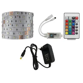 30 LEDs/m Waterproof LED Strip Light Set Smart Control RGB Colorful with 24 Keys Remote Control+Power Adapter+Wifi Control
30 LEDs/m Waterproof LED Strip Light Set Smart Control RGB Colorful with 24 Keys Remote Control+Power Adapter+Wifi Control