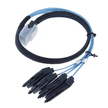 Internal Mini SAS Cable 36 Pin Mini SAS 4i SFF-8087 Male to 4xSAS 29 Pin SFF-8482 Female for SAS Server, Raid Card,3.3FT
Internal Mini SAS Cable 36 Pin Mini SAS 4i SFF-8087 Male to 4xSAS 29 Pin SFF-8482 Female for SAS Server, Raid Card,3.3FT