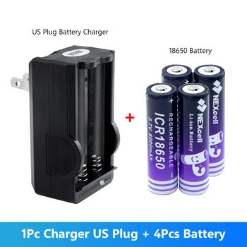 4Pcs 3.7V 18650 6000mAh Rechargeable Battery Li-ion Lithium Battery For Flashlight Torch Headlamp Video Doorbell With Charger
4Pcs 3.7V 18650 6000mAh Rechargeable Battery Li-ion Lithium Battery For Flashlight Torch Headlamp Video Doorbell With Charger
